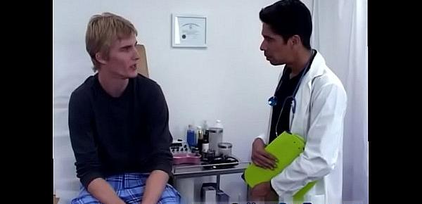  Medical examination done by hairy man and gay boys genital physical